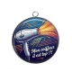 Pendentif Cabochon Argent - mon coiffeur il est top