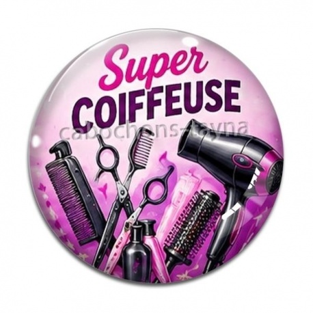 Cabochon Verre - super coiffeuse