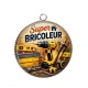 Pendentif Cabochon Argent - super bricoleur