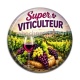 Cabochon Résine - super viticulteur