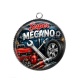 Pendentif Cabochon Argent - super mecano