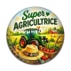Cabochon Résine - super agricultrice