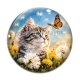 Cabochon Verre - chat 