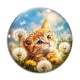Cabochon Verre - chat