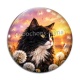 Cabochon Verre - chat