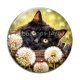 Cabochon Verre - chat