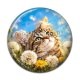 Cabochon Résine - chaton fleur