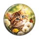 Cabochon Résine - chaton fleur