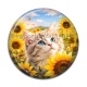 Cabochon Résine - chaton tournesol