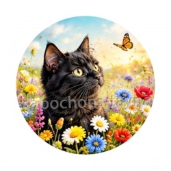 chat fleur