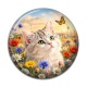Cabochon Résine - chaton fleur