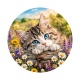 chaton fleur