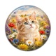 Cabochon Résine - chaton fleur