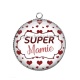 Pendentif Cabochon Argent - super mamie