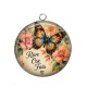 Pendentif Cabochon Argent - rêve ose fais