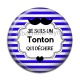 Cabochon Résine - je suis un tonton qui déchire