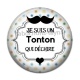 Cabochon Résine - je suis un tonton qui déchire