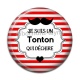 Cabochon Résine - je suis un tonton qui déchire