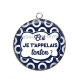 Pendentif Cabochon Argent - et si je t'appelais tonton