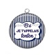 Pendentif Cabochon Argent - et si je t'appelais tonton