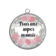 Pendentif Cabochon Argent - super mamie