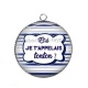 Pendentif Cabochon Argent - et si je t'appelais tonton