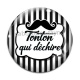 Cabochon Verre - tonton qui déchire