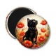 Magnet's - chat coquelicot