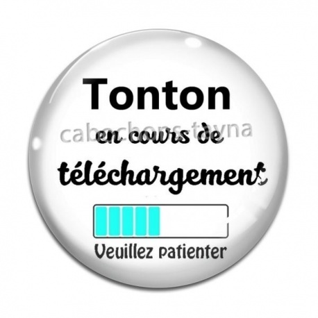 Cabochon Verre - tonton en cours de téléchargement