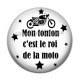 Cabochon Résine - mon tonton c'est le roi de la moto