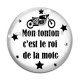 Cabochon Verre - mon tonton c'est le roi de la moto