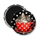 Magnet's - chat tasse fond pois