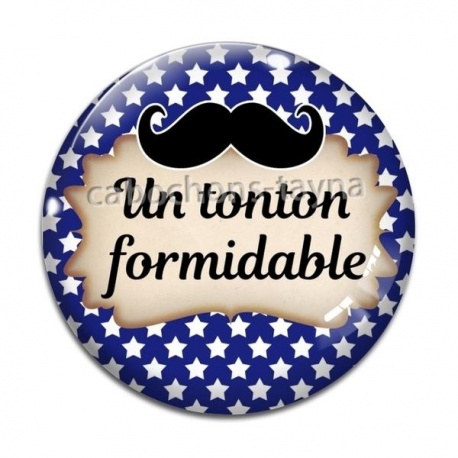 Cabochon Verre - un tonton formidable