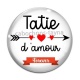Cabochon Verre - tataie d'amour forever