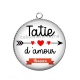 Pendentif Cabochon Argent - tataie d'amour forever