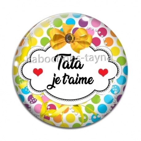 Cabochon Verre - tata je t'aime