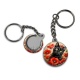 Porte clés - chat coquelicot
