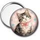Miroir de poche - chaton pois