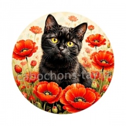 chat coquelicot