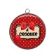 Pendentif Cabochon Argent - à croquer