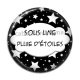 Cabochon Résine - sous une pluie d'étoiles