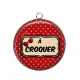 Pendentif Cabochon Argent - à croquer