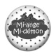 Cabochon Résine - mi ange mi démon