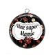 Pendentif Cabochon Argent - super mamie