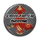 Cabochon Résine - j'peux pas j'ai shopping