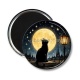 Magnet's - chat noir lune et étoile