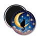 Magnet's - chat noir lune et étoile