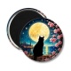 Magnet's - chat noir lune et étoile