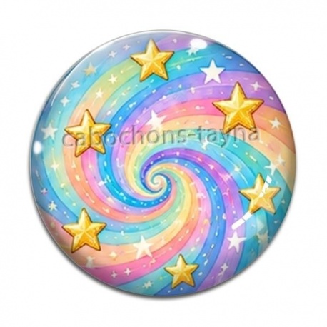 Cabochon Verre - étoile
