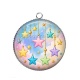 Pendentif Cabochon Argent - étoile